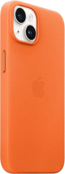 APPLE IPHONE 14 PLUS LEATHER CASE WITH MAGSAFE - ORANGE - Like New