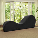 AVANA SLEEK CHAISE LOUNGE FOR YOGA, 60D X 18W X 26H INCH, HGCL01 - BLACK - Brand New