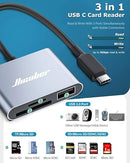 Hicober USB Type-C 3-In-1 SD And Micro SD Card Reader UCN3298 - Space Grey - Like New