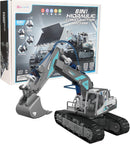 SERDIOS - STEM Building Hydraulic Construction Vehicles Toys GC0109 - GRAY/BLACK - Like New