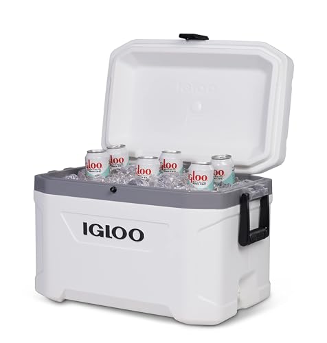 Igloo Marine Ultra 54 Qt. Cooler Comfort Grip Handles White 00050541 - Like New