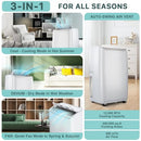 GARVEETECH 12000 BTU PORTABLE AIR CONDITIONER, 3 MODES, FDP35-3033ZPR3 - WHITE - Like New