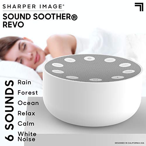 Sharper Image Sound Soother REVO Sleep Aid White Noise Nature Sounds - White - Like New