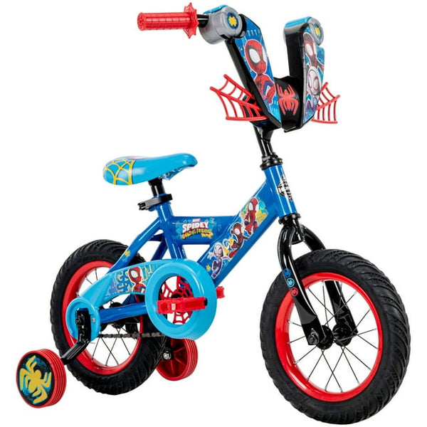 HUFFY MARVEL SPIDEY AND HIS AMAZING FRIENDS BOYS 12 INCH BIKE - BLUE/RED - Like New
