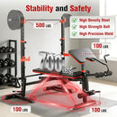 MAIDOMA FOLDABLE 1500LBS 8 IN 1 OLYMPIC WEIGHT BENCH, SQUAT RACK - OLIVE BLACK - Like New