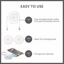 CONAIR TRAVEL SMART 2 DEVICE MAGNETIC 15W WIRELESS CHARGER - WHITE - Like New