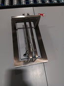 INTERTEK 1-LIGHT OUTDOOR WALL SCONCE STAINLESS STEEL FINISH FROSTED GLASS SHADE - Like New
