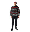 COLUMBIA MEN'S RUGGED RIDGE HALF SNAP FLEECE - SIZE LARGE - BLACK-MADRAS-MULTI - Like New
