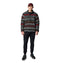 COLUMBIA MEN'S RUGGED RIDGE HALF SNAP FLEECE - SIZE LARGE - BLACK-MADRAS-MULTI - Like New