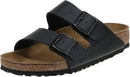 BIRKENSTOCK WOMEN'S ARIZONA LEATHER SANDALS NARROW WIDTH - SIZE: MEN 6N - BLACK - Like New