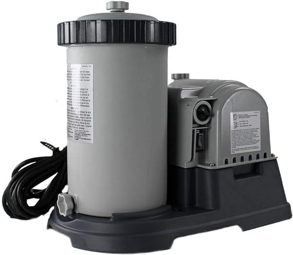 Intex 2500 GPH Swimming Pool Filter Pump & Type B Replacement Cartridge - Black Like New