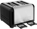 CUISINART CPT-340P1 4 SLICE TOAST & BAGELS COMPACT TOASTER-STAINLESS STEEL/BLACK Like New