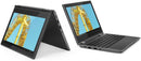 Lenovo 300E 2-in-1 11.6" HD TOUCH N4100 4GB 64GB SSD 81M90001US - BLACK - Like New