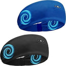 BULYPAZY 2-PACK BLUETOOTH SLEEP HEADPHONES HEADBAND STYLE HD STEREO - BLACK/BLUE - Like New