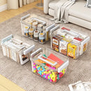 MAGDESIGNER PLASTIC STORAGE BINS WITH LIDS STACKABLE ORGANIZATION AND STORAGE - Like New