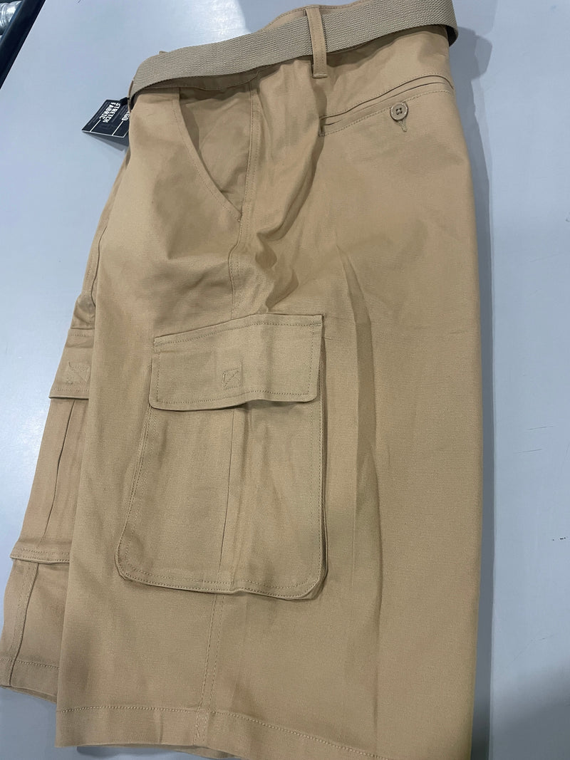 RUGGED TRAIL STRETCH FABRIC, CARGO SHORTS,MENS - SIZE: MEN 42 - KHAKI - Brand New