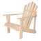 SHINE COMPANY WESTPORT WOODEN ADIRONDACK CHAIR OUTDOOR PATIO 4611N - NATURAL - Like New