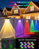 CUJEMY OUTDOOR DECK LIGHTS 16 PACK - 100FT - SMART RGB - HCP215 - Like New