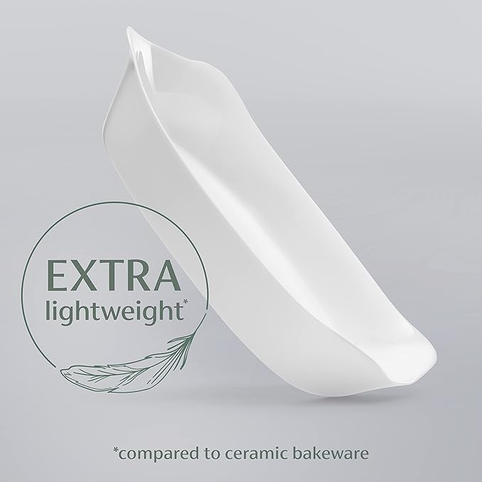 Rubbermaid DuraLite Glass Bakeware 8pc Set - White - Like New