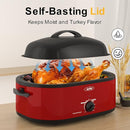 Sunvivi Roaster Oven 18 Quart Electric Self-Basting Lid Turkey Roaster - Red Like New