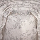 KATHY IRELAND HOME 100% TURKISH COTTON FLANNEL KING SHEET SET - GRAY TOILE - Like New