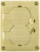 WIREMOLD 828R BRASS DPLX RECEPT PLT OMBX - BRASS - Brand New