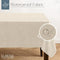 ELRENE HOME FASHIONS MONTEREY TABLECLOTH FLANNEL 60"X102" RECTANGLE - IVORY - Brand New