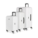 SWISSGEAR WANDERLUST PRO LIGHTWEIGHT EXPANDABLE SPINNER 3-PIECE SET 8092 - WHITE - Like New