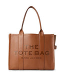 MARC JACOBS WOMEN ONE SIZE THE LEATHER TOTE BAG ARGAN OIL H020L01FA21 - Like New