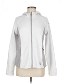 SPYDER WHITE ZIP-UP HOODIE, FITTED - SIZE: WOMEN MEDIUM - WHITE - Like New