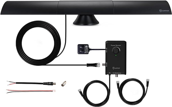 ANTOP AT-500SBS HD Smart BAR Amplified HDTV＆FM Antenna 80 Mile - Scratch & Dent