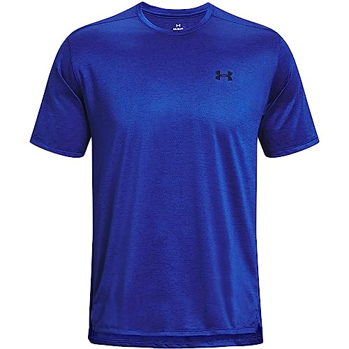 UNDER ARMOUR UA TECH VENT SHORT-SLEEVE T-SHIRT MEN M ROYAL/BLACK - Like New