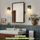 Set of 2 Wall Sconces for Bathroom, Modern Vanity Light Fixtures, Matte Black - Like New