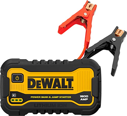 DeWalt DXAELJ16 1600 Peak Amp Jump Starter Battery Booster USB Power Station - Like New