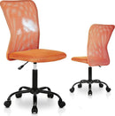 FDW Home Office Chair Mid Back Mesh Desk Chair Armless Computer - Orange - Brand New