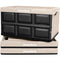 CLEVERMADE COLLAPSIBLE STORAGE BINS - TAN 3 PACK 46L - STACKABLE CONTAINERS - Like New