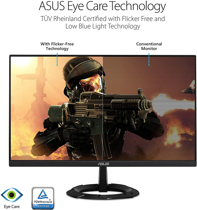 ASUS 23.8 1920x1080 Gaming Monitor Full HD IPS 75Hz 1ms VZ249QG1R Like New