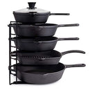 CUISINEL HEAVY DUTY POTS AND PANS ORGANIZER RACK 12.2" TALL 5 TIER - BLACK - Brand New