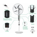 TECHNICAL PRO 18” RECHARGEABLE FLOOR FAN WITH LED LIGHT & POWERBANK - WHITE - Like New