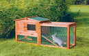 TRIXIE NATURA ANIMAL HUTCH WITH OUTDOOR RUN 61" L X 20.75" W X 27.5" H - BROWN - Brand New