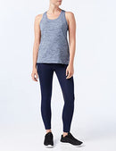 AMAZON ESSENTIALS WORKOUT RACERBACK TANK WOMEN XS AZ0003 - BLACK/NAVY HEATHER - Brand New