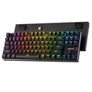 Redragon K660RGB-PRO Mechanical Keyboard, 80% 87, RED SWITCH - BLACK - Like New