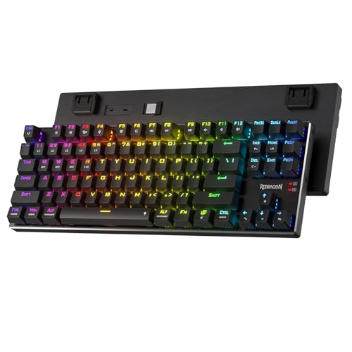 Redragon K660RGB-PRO Mechanical Keyboard, 80% 87, RED SWITCH - BLACK - Like New