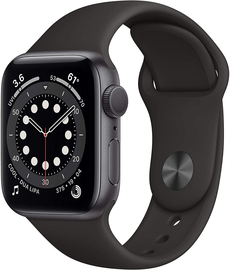 For Parts: Apple Watch 6 GPS 40mm Space Gray MG133LL/A - BATTERY WON'T CHARGE