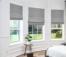 Everyday Celebration Roman Shades, 27" W X 64" H B083FLCNCB - Pewter - Brand New