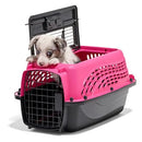 Petmate Dog Crates Small Dogs Cat Carriers Two-Door Plastic Pet Kennel - Pink - Brand New