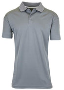 GALAXY BY HARVIC MEN'S TAGLESS MOISTURE WICKING POLO SHIRT MEN M GRAY - Brand New
