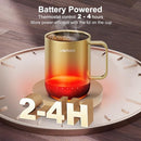 VSITOO S3 PRO 14 OZ SMART MUG SELF WARMING ELECTRIC MUG HEATED COFFEE MUG - GOLD - Brand New