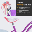 RoyalBaby Girls Bike Classic & EZ Kids Bike Balance 12 14 16 18 20"Inch - Purple - Like New