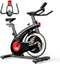 UPREIGN EXERCISE BIKE,STATIONARY BIKES FOR HOME - ADJUSTABLE WORKOUT - BLACK RED - Like New